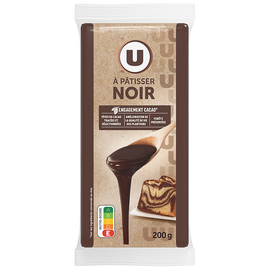 U Chocolat noir 52% à patisser  3 Tablettes de 200g