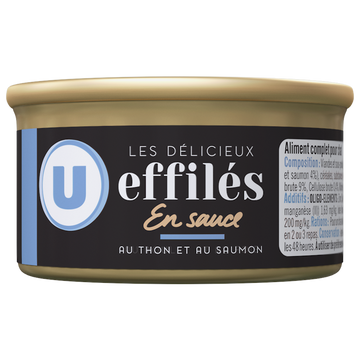 U Barquette pour chat Les délicieux effilés en sauce poissons - 100g
