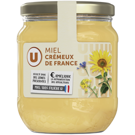U Miel de France crémeux filière  375g