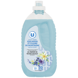 U Lessive liquide parfum edelweiss&fleurs de montagne 30 lavages 1,5litres