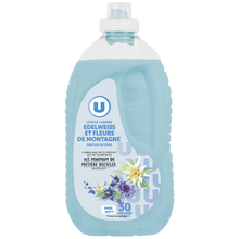 U Lessive liquide - Edelweiss et fleurs de montagne - 30 lavages - 1.5 l