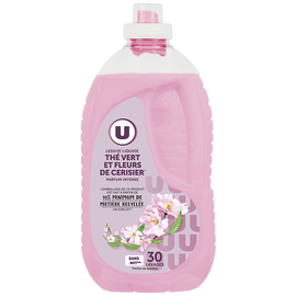 U Lessive liquide parfum thé vert&fleurs de cerisier  30 lavages 1,5L