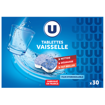 U Tablettes lave-vaisselle standard boîte X30