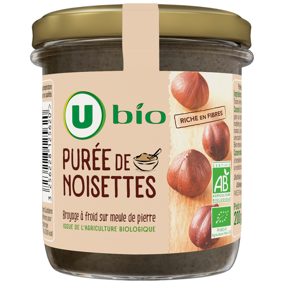 U BIO Purée de noisettes 200g