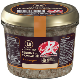 U SAVEURS Terrine de campagne à l'armagnac  180g