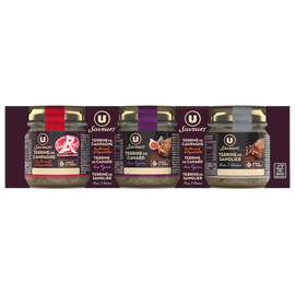 U SAVEURS Terrine de campagne, de canard et de sanglier - 3 terrines de 90g
