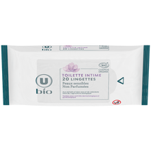 U BIO Lingettes toilette intime x20
