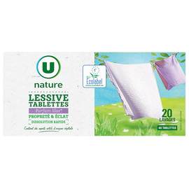 U NATURE Lessive capsules parfum lilas x40 tablettes