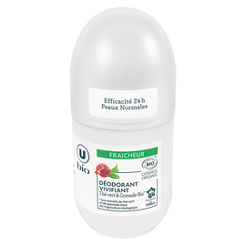 U BIO Déodorant vivifiant thé vert et grenade bille 50ml