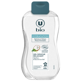 U BIO Gel douche relaxant bambou et eau de coco flacon 250ml