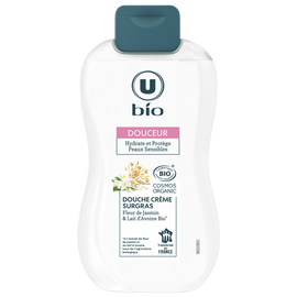 U BIO Douche crème surgras fleur de jasmin lait d'avoine 250ml