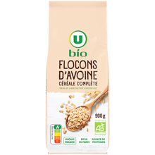 U BIO Flocons d'avoine bio, paquet 900g