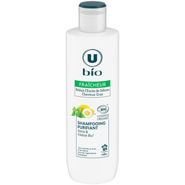 U BIO Shampooing purifiant cheveux gras, ortie et cédrat - 250ml