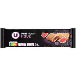 U Biscuits sablés fourrés à la figue - x15 - Paquet de 165g