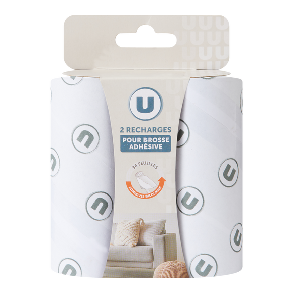 U Recharge pour brosse adhésive 36f x2