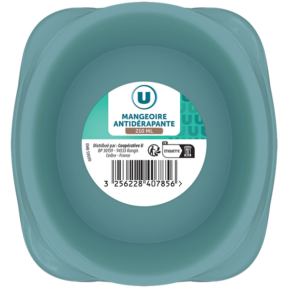 U Mangeoire plastique pour chat contenance 210ml