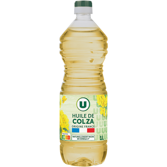 U Huile colza origine france - Bouteille 1l
