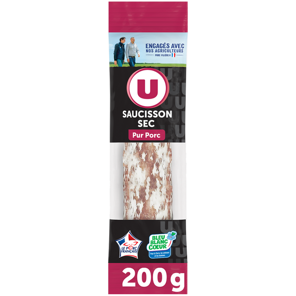 U Saucisson sec pur porc U 200g