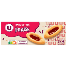 U Gâteau Barquette à la fraise - paquet 120g