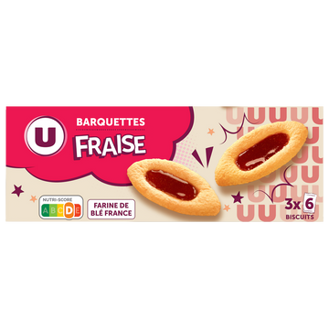 U Gâteau Barquette à la fraise - paquet 120g