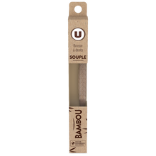 U Brosse à dents bambou souple x1