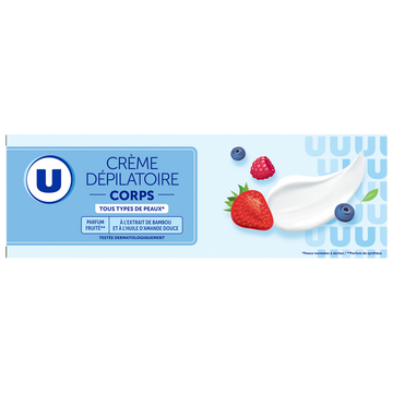 U Crème dépilatoire tous types de peaux, 200ml