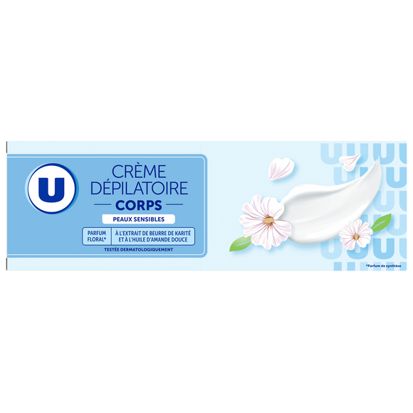 U Crème dépilatoire peaux sensibles, 200ml