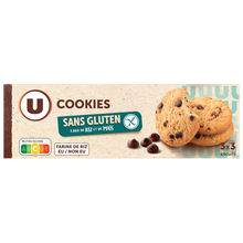 U SANS GLUTEN Cookies pépites chocolat sans gluten 150g