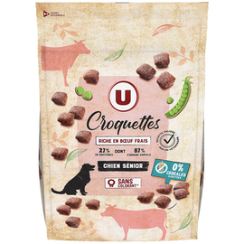 U Croquettes pour chien senior sans céréales riche en boeuf frais  3kg