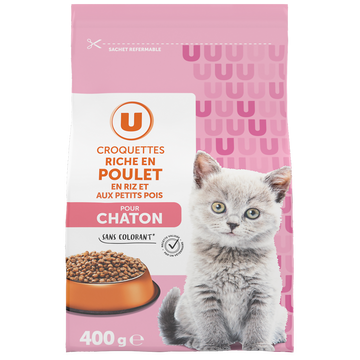 U Croquettes pour chaton riches en poulet  400g