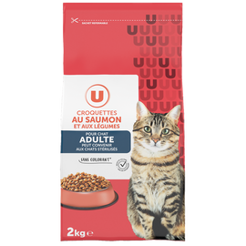 U Croquettes au saumon aux légumes pour chat 2kg