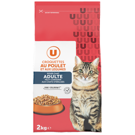 U Croquettes au poulet & aux légumes pour chat 2kg