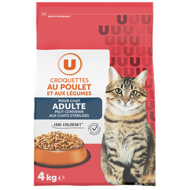 U Croquettes au poulet et aux légumes pour chat 4kg