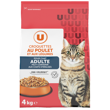 U Croquettes au poulet et aux légumes pour chat 4kg
