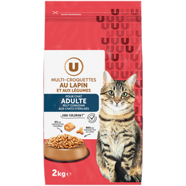 U Croquettes au lapin & aux légumes pour chat 2kg
