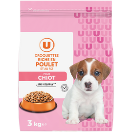 U Croquettes riche en poulet pour chiot  3kg