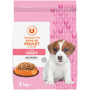 U Croquettes riche en poulet pour chiot  3kg