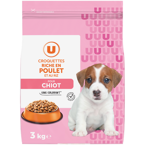 U Croquettes riche en poulet pour chiot  3kg