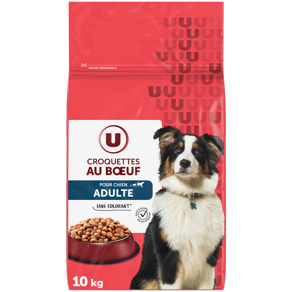 U Croquettes au boeuf pour chien  10kg