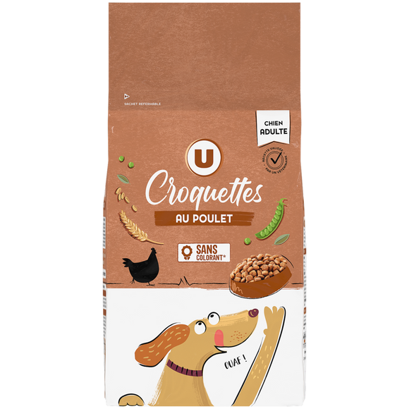 U Croquettes au poulet pour chien  10kg