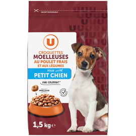 U Croquettes pour petit chien moelleuses poulet frais&légumes - 1,5kg