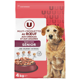 U Croquettes au boeuf pour chien senior 4kg