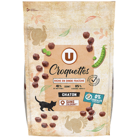U Croquettes sans céréales riches en dinde pour chaton  1,5kg