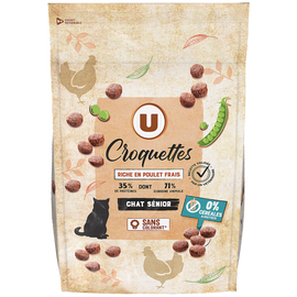 U Croquettes sans céréales riches en poulet frais pour chat sénior  1,5kg