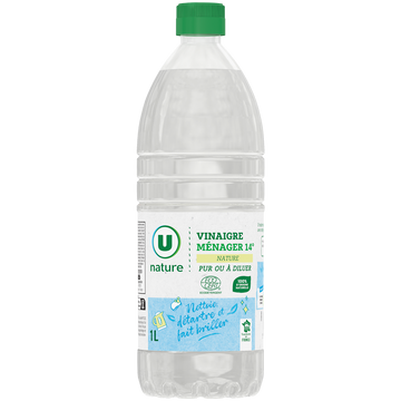 U NATURE Vinaigre ménager 14° flacon 1l.