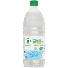 U NATURE Vinaigre ménager 14° flacon 1l.