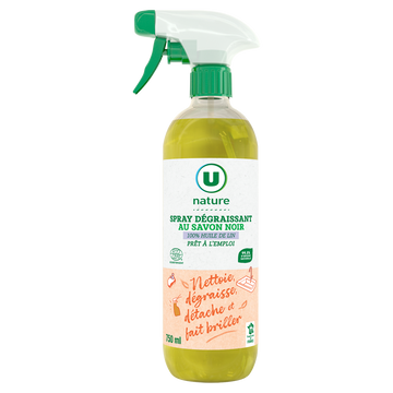 U NATURE Spray dégraissant au savon noir 750ml