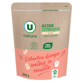 U NATURE Acide citrique sachet 500g