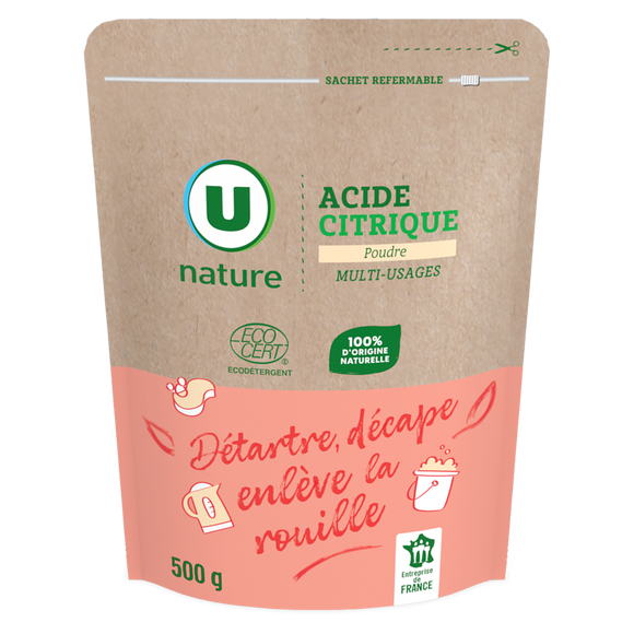 U NATURE Acide citrique sachet 500g