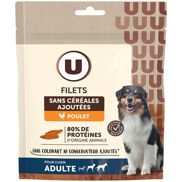U Friandises Filet de poulet pour chien 60g